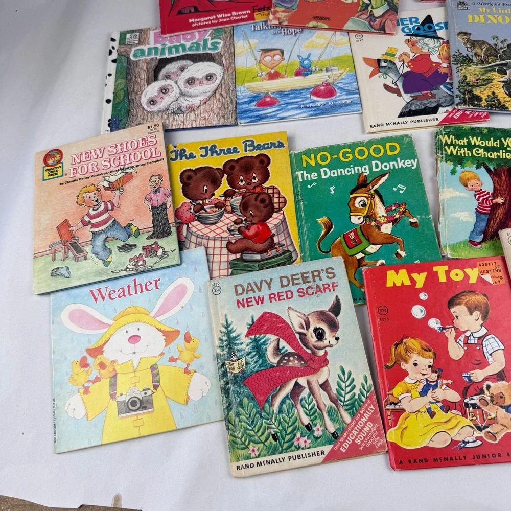 Vintage Lot of 19 Children Books Tortoise and the Hare The Three Bears